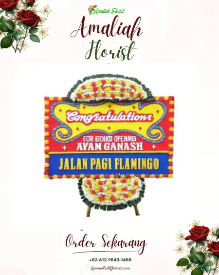 Sewa Papan Bunga Air Kepala Tujuh